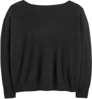 La Redoute Collections Trui met boothals in fijn tricot, kasjmier