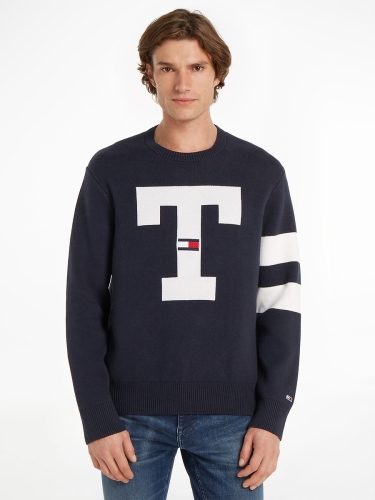 Tommy Jeans Trui met ronde hals, relaxed
