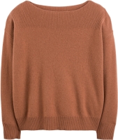 La Redoute Collections Trui met boothals in fijn tricot, kasjmier
