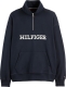 Tommy hilfiger Sweater met opstaande kraag, halve rits