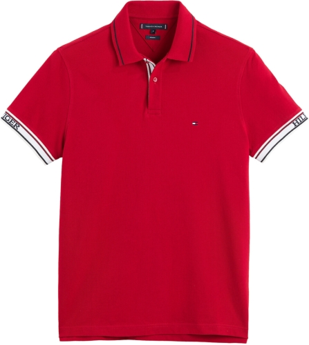 Tommy hilfiger Polo met korte mouwen in tricot