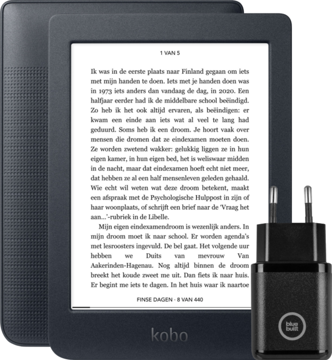 Kobo Nia + BlueBuilt Oplader