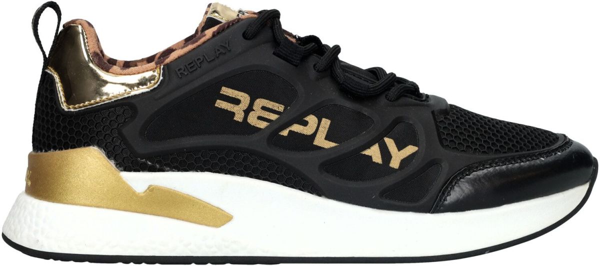 Replay Maze Sneaker Meisjes Zwart