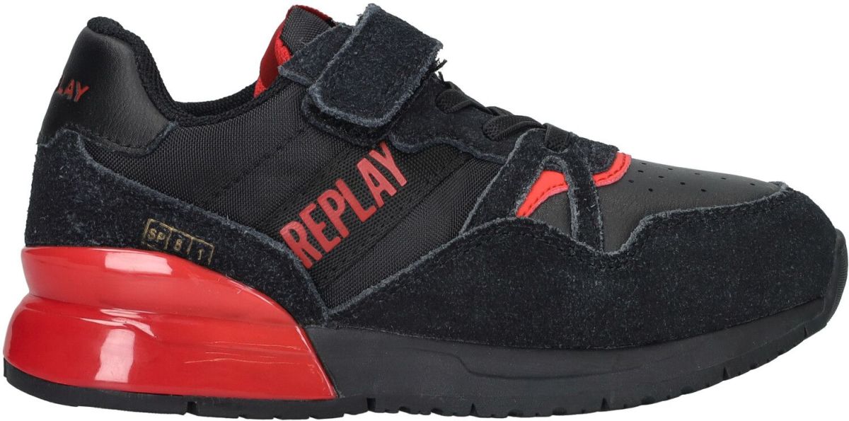 Replay sneakers zwart/rood