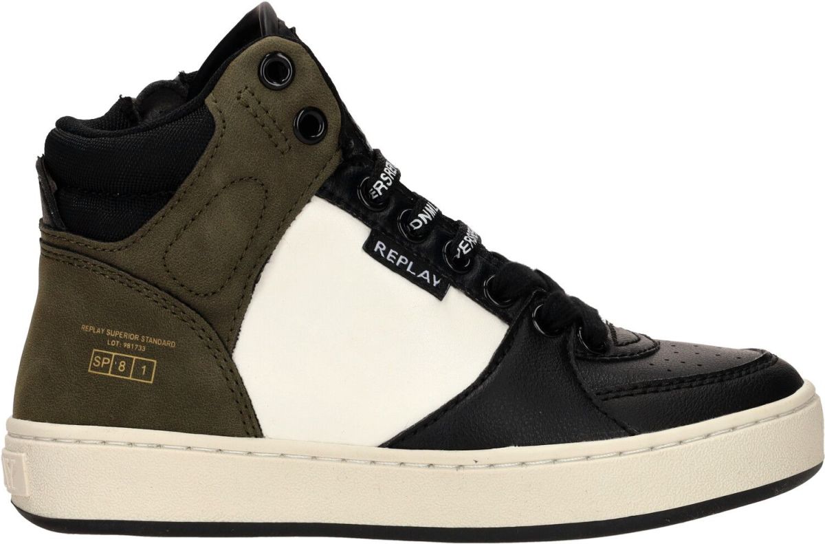 Replay Cobra 6 sneakers zwart/groen