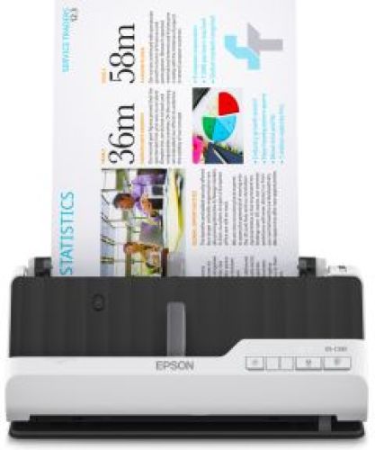 Epson DS-C330 Scanner met ADF + invoer voor losse vellen 600 x 600 DPI A4 Zwart, Wit