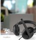 Nedis PC-Headset | Over-Ear | Stereo | USB Type-A / USB Type-C© | Inklapbare Microfoon | Zwart