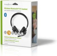 Nedis PC-Headset | On-Ear | Stereo | Bluetooth | Inklapbare Microfoon | Zwart