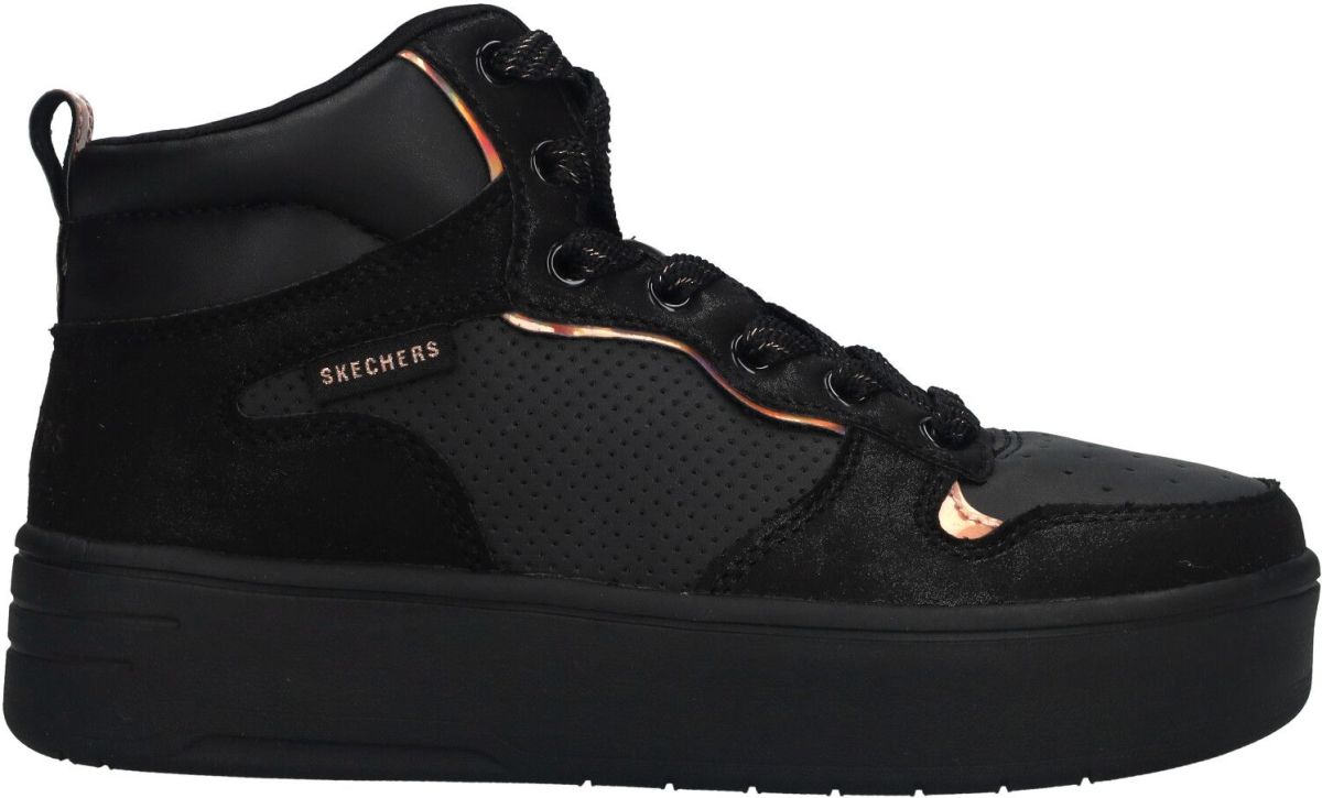 Skechers Court High Veterboot Meisjes Zwart/Multi