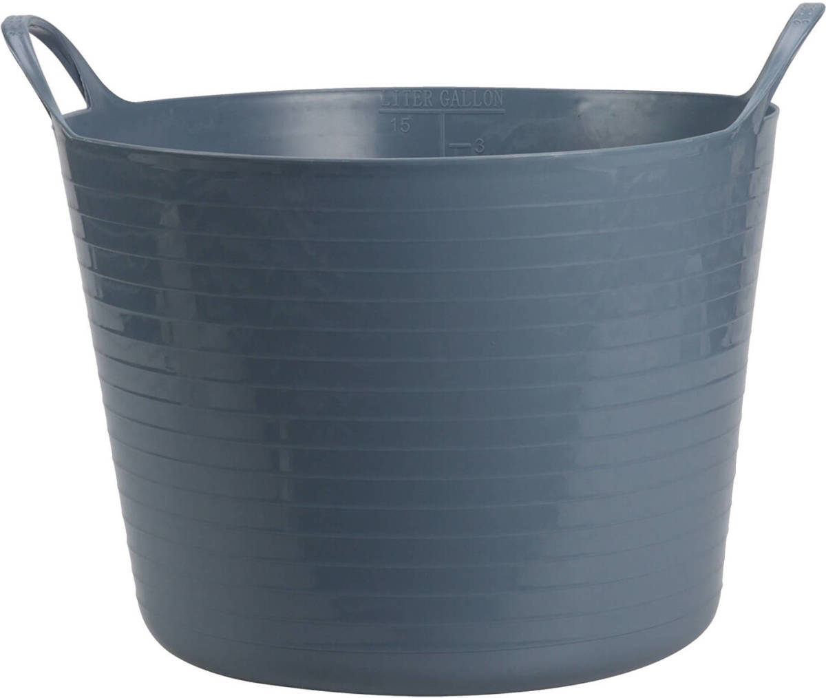 Excellent Houseware Flexibele emmer - blauw - 16 liter - kunststof - 33 x 28,5 cm - Wasmanden