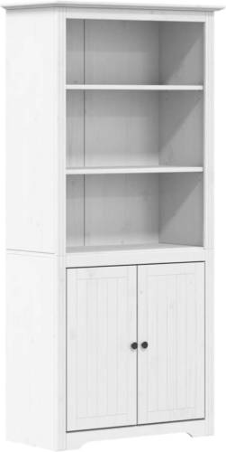 VidaXL Boekenkast BODO 80x40x172 cm massief grenenhout wit