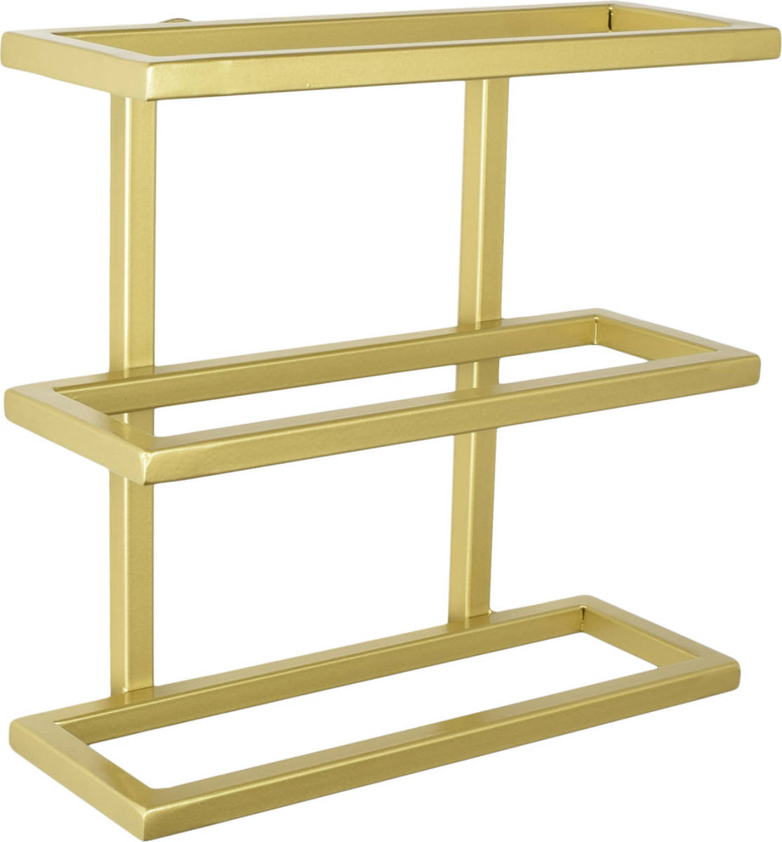Loft42 Pinot Wandwijnrek - 3 flessen - Metaal - Goud - 26x27x11