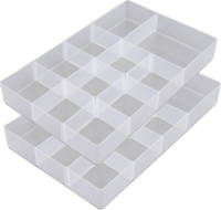 Whitefurze Allstore Organiser voor opslagbox 5,5L en 10L - 2x - 34 x 21 x 4,5 cm - Opbergbox