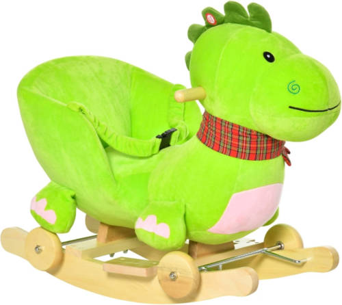 Zenzee Hobbeldier draak - Hobbelpaard - Schommelpaard - Schommelstoel voor Kinderen - Speelgoed