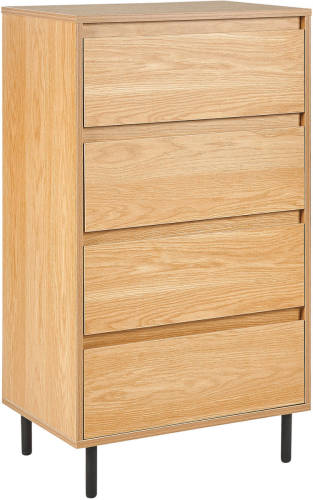 Beliani NIKEA - Commode-Lichte houtkleur-Vezelplaat, MDF