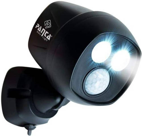 MediaShop Panta Safe Light LED buitenlamp met sensor - weerbestendige buitenlamp met bewegingssensor en daglichtsensor - zwart