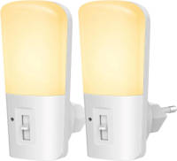 Qumax LED Nachtlampje Stopcontact 2 stuks - Dimbare Nachtlampjes met Sensor - Nachtlampje Babykamer - Nacht Lamp