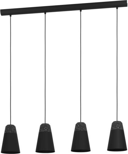 Eglo  Canterras Hanglamp - E27 - 97,5 cm - Zwart/Grijs/Wit