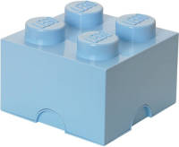 LEGO - Set van 2 - Opbergbox Brick 4, Lichtblauw - LEGO