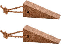 Esschert Design 3x Kurken deurwiggen / deurstoppers 4,5 cm - Deurstoppers