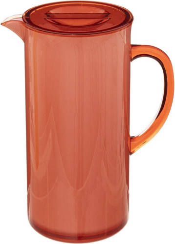 5five Sapkan/schenkkan karaf met deksel 1950 ml rood - Schenkkannen