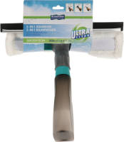 Bathroom Solutions Raamwisser/Raamtrekker - 3 in 1 - zwart - kunststof - Douchewissers