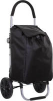 5five Boodschappen trolley tas met wielen - 51 liter - zwart - 44x37x98 cm - Het topmodel trolley - Boodschappentrolleys