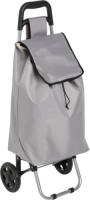 5five Boodschappen trolley tas - inhoud 30 liter - grijs - met wielen - Boodschappentas - 35 x 28 x 92 cm - Boodsch