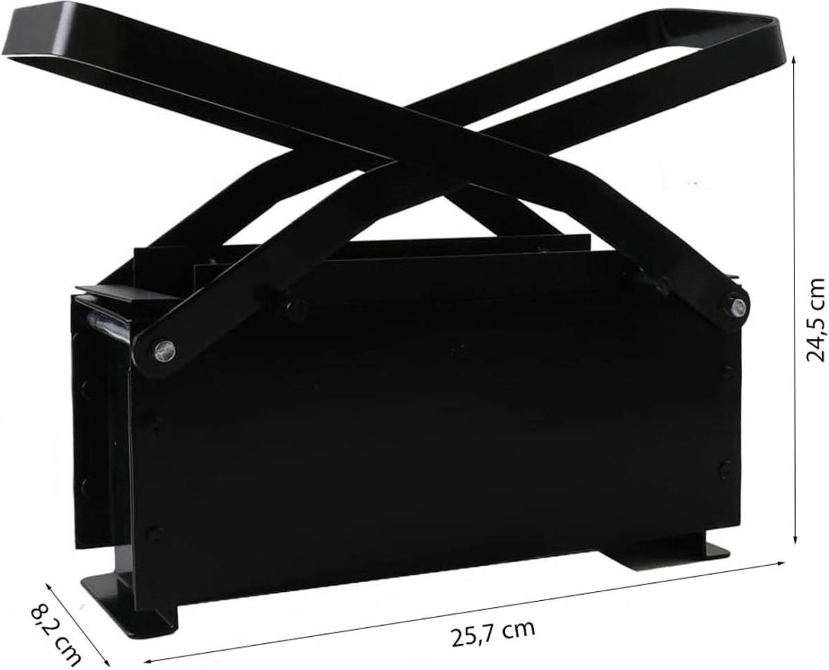 FLOKOO Brikettenpers oud papier Zwart Brikettenmaker