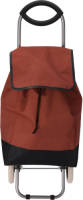 Excellent Houseware Boodschappen en losse spullen trolley - inhoud 30 liter - rood - Boodschappentas met wielen - Boodschappentrolleys