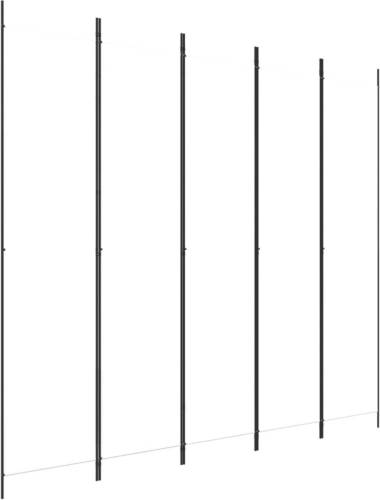 The Living Store Kamerscherm 5 Panelen - 250 x 220 cm - Wit - Inklapbaar
