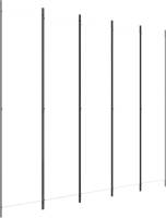 The Living Store Kamerscherm 5 Panelen - 250 x 220 cm - Wit - Inklapbaar