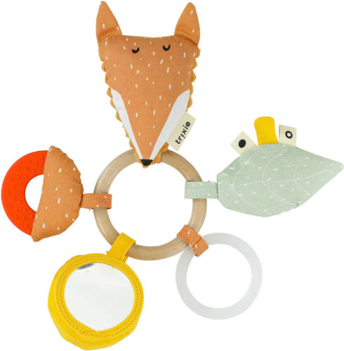 Speelgoed de Betuwe Trixie speelring Mr. Fox 24 cm oranje