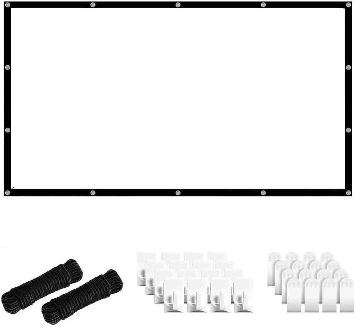 FLOKOO Beamerscherm Opvouwbaar 100 inch (221cm) 16:9