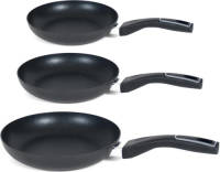 San Ignacio - Koekenpannen set 3x stuks Gusto - Alle warmte bronnen - dia 18/22/26 cm - Koekenpannen