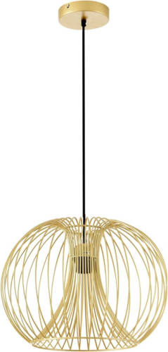 Zenzee Hanglamp - Hanglampen eetkamer - Lampenkappen hanglampen - Plafondlampen - Staal - Goud - Ø 37 x 150 h cm