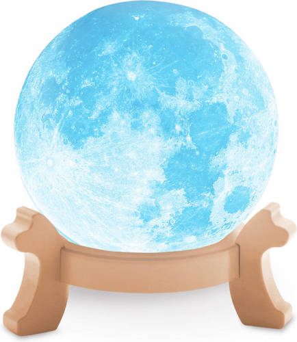 Red Copper Full Moon - 3D Maan Lamp