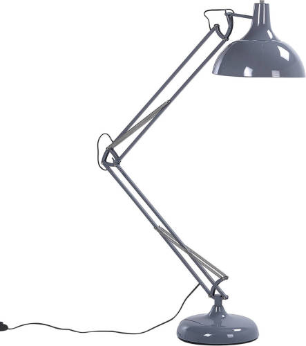Beliani PARANA - Staande lamp-Grijs-Metaal
