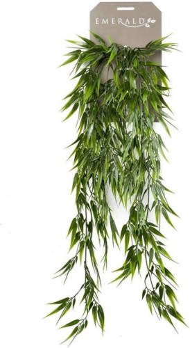 Emerald Groene Bamboe kunstplanten hangende takken 75 cm - Kunstplanten