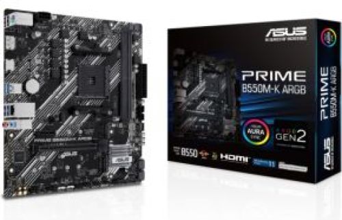 Asus PRIME B550M-K ARGB AMD B550 Socket AM4 micro ATX