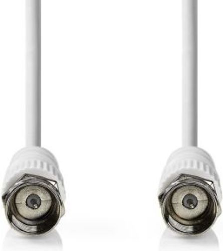 Nedis Satelliet- en Antennekabel | F-Male | F-Male | Vernikkeld | 75 Ohm | Dubbel Afgeschermd | 2.00 m | R