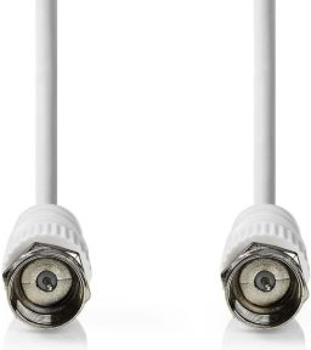 Nedis Satelliet- en Antennekabel | F-Male | F-Male | Vernikkeld | 75 Ohm | Dubbel Afgeschermd | 2.00 m | R