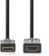 Nedis CVGL34090BK10 HDMI kabel 1 m HDMI Type A (Standaard) 3 x HDMI Type A (Standard) Zwart
