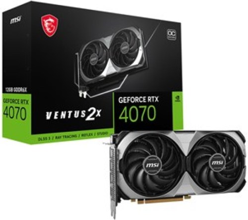 MSI GeForce RTX 4070 VENTUS 2X E 12G OC NVIDIA 12 GB GDDR6X