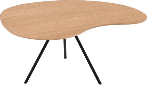 Goossens Salontafel Saya organisch, hout eiken blank, modern design, 79 x 36 x 61 cm