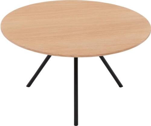 Goossens Salontafel Bo rond, hout eiken blank, modern design, 60 x 33 x 60 cm