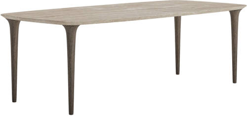 Goossens Eettafel Karina, Semi-rechthoekig 240x110 cm