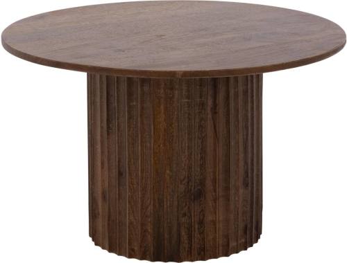 Goossens Salontafel Mabel rond, hout mango bruin, stijlvol landelijk, 70 x 43 x 70 cm