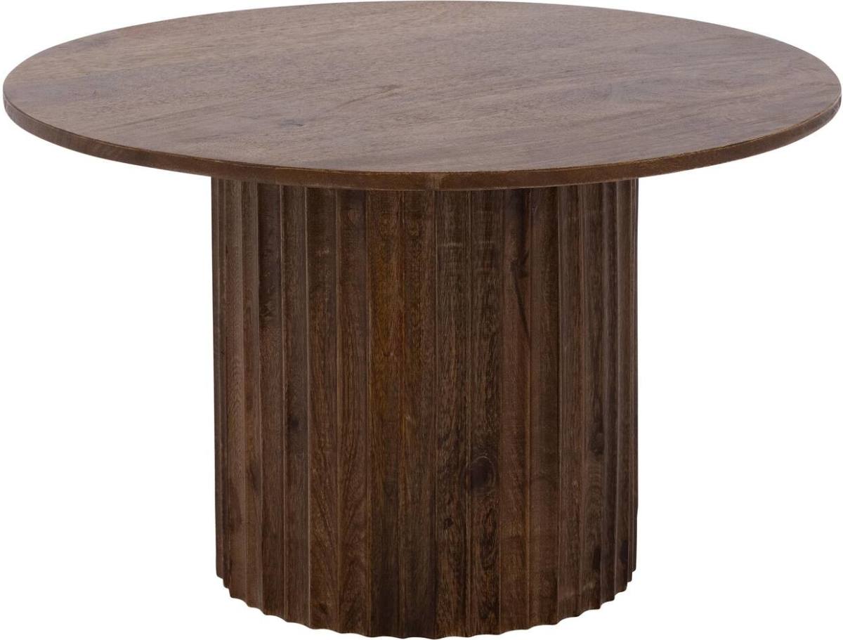 Goossens Salontafel Mabel rond, hout mango bruin, stijlvol landelijk, 70 x 43 x 70 cm