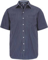 Jan Vanderstorm gestreept overhemd Plus Size blauw